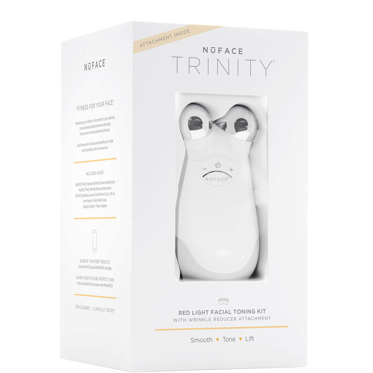 Trinity Facial Toning Device + Wrinkle Reducer Attachment Bundle C296661