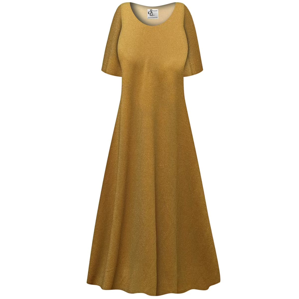 Saffron Glow A Line Maxi Dress H376456