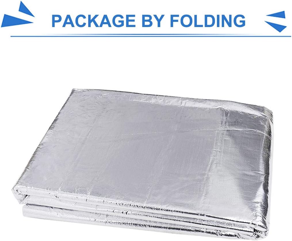394mil 21.53sqft Heat Sound Deadener Insulation Mat 79 x 40 Pack of 2 Z241