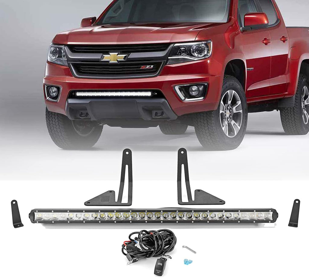 32'' 150W LED Light Bar Hidden Bumper Mount Bracket G648565