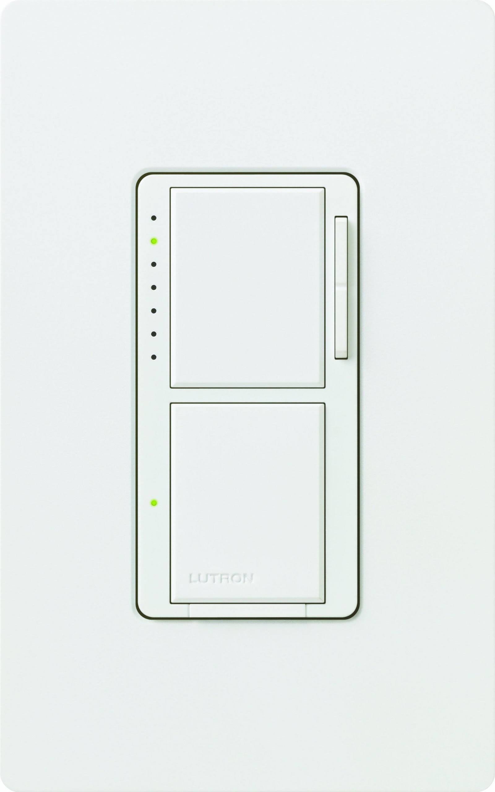 White Dual Dimmer and Switch Z625