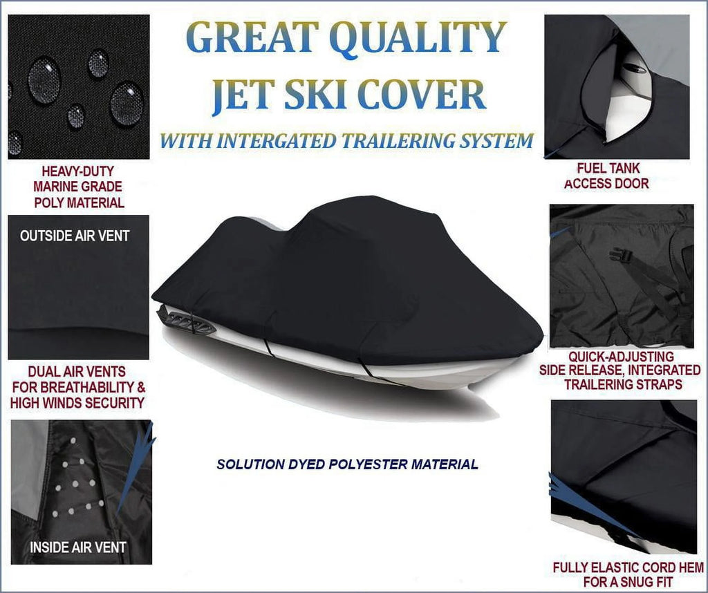 Black 600 Denier JetSki Cover Z81457