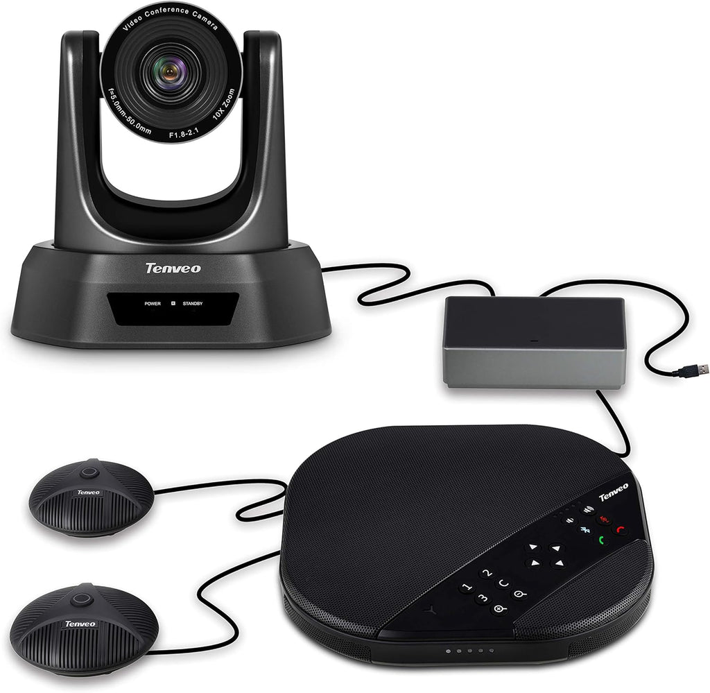 10X Optical Zoom USB PTZ Conference Camera with Expansion Microphones N381143