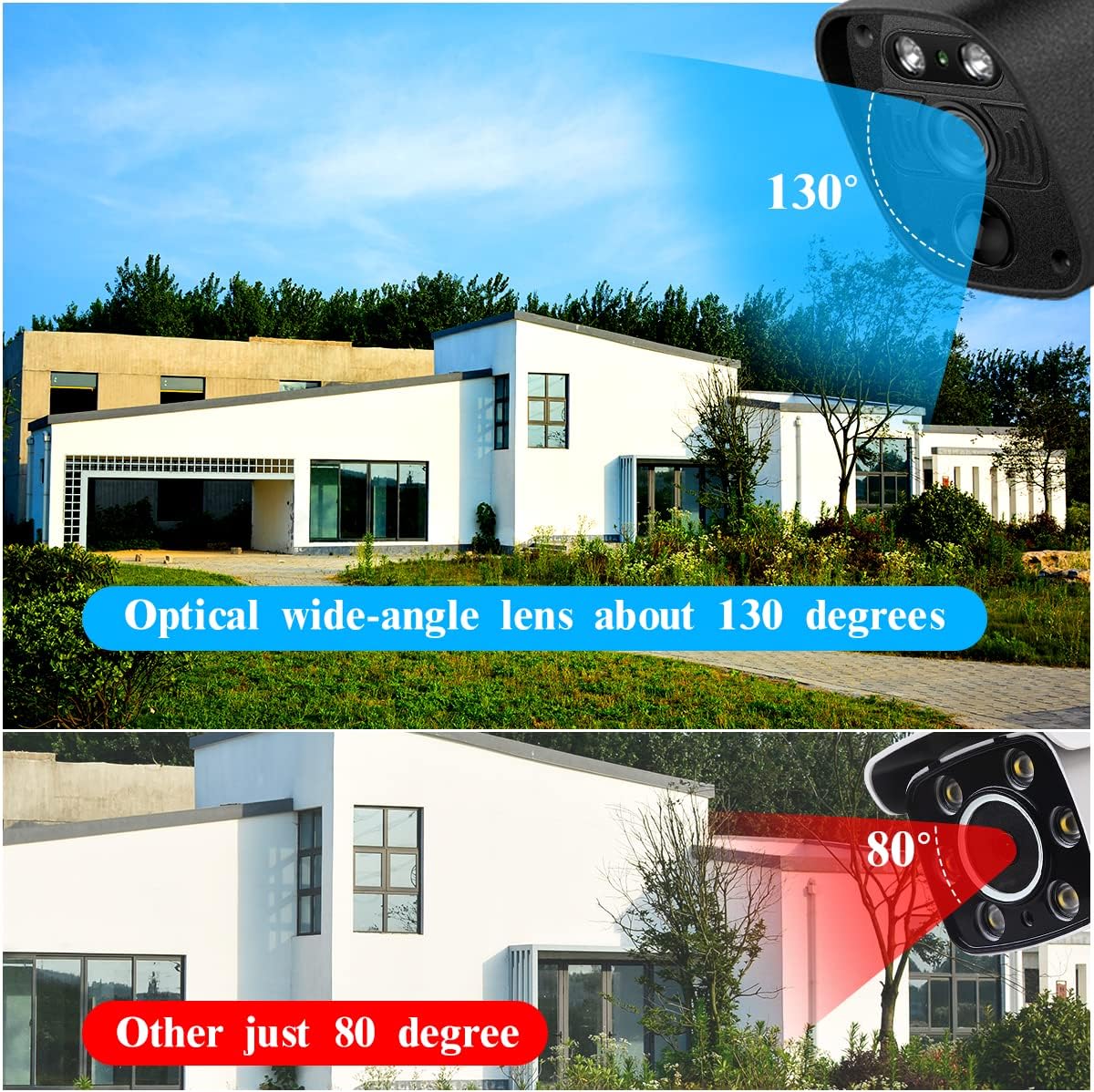4K 8.0 Megapixel 130° Ultra Wide-Angle 2-Way Audio PoE Outdoor Security Camera X825199