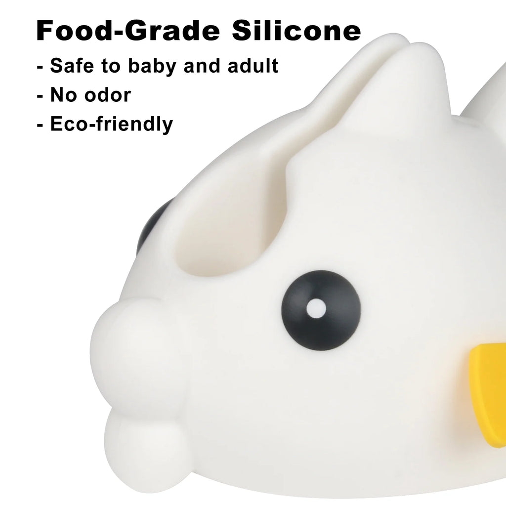 White Faucet Cover with 2 Toys X382