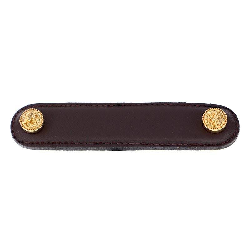 Polished Gold 4x22 Center Bar Pull V869
