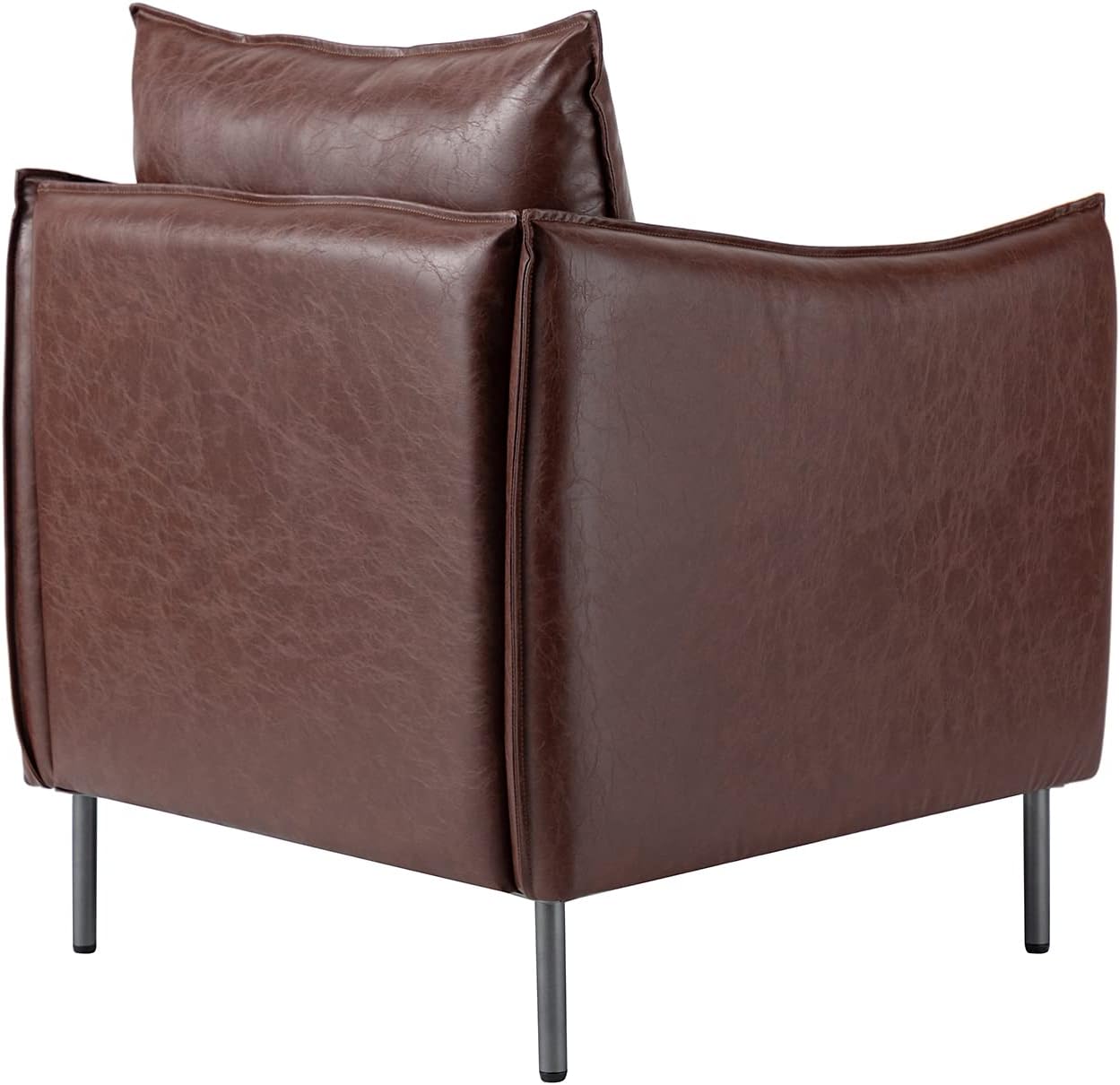 Leather Armchair Set Of 2, Brown X6349
