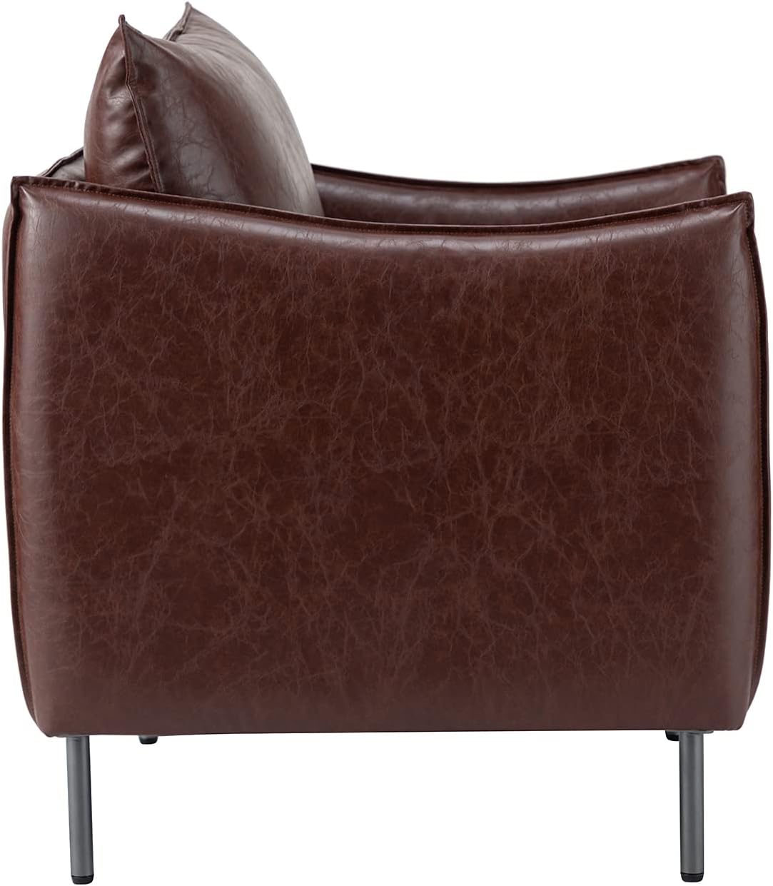 Leather Armchair Set Of 2, Brown X6349