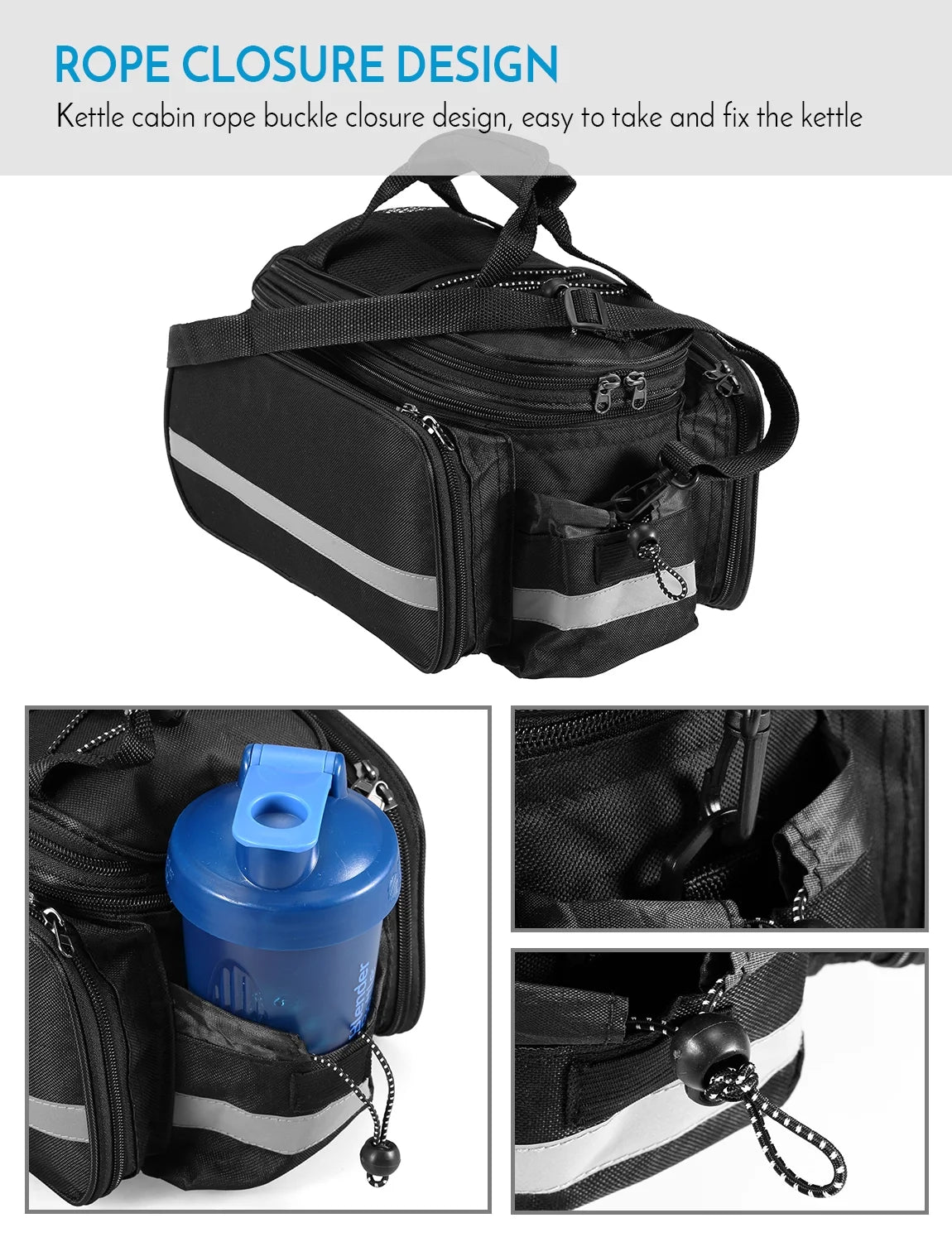 Waterproof Mtb Bike Pannier with Rain Cover W1732