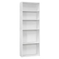 White 5 Shelves Bookcase E619034