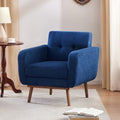 Dark Blue Fabric Accent Arm Chair C606884