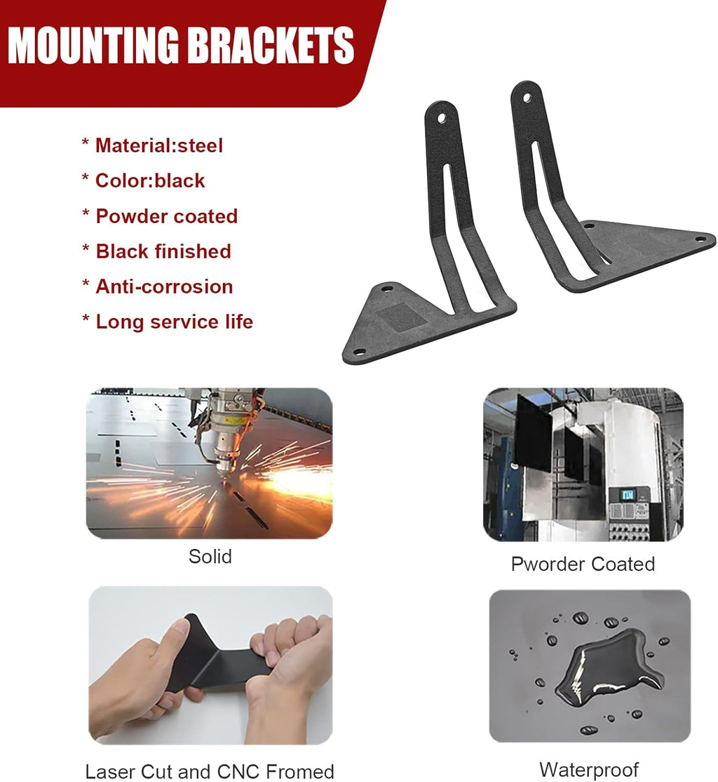 32'' 150W LED Light Bar Hidden Bumper Mount Bracket G648565
