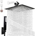 8'' Rainfall Stainless Steel Shower Head Combo with Handheld Shower and 78'' Shower Hose, Pack of 2 B46605