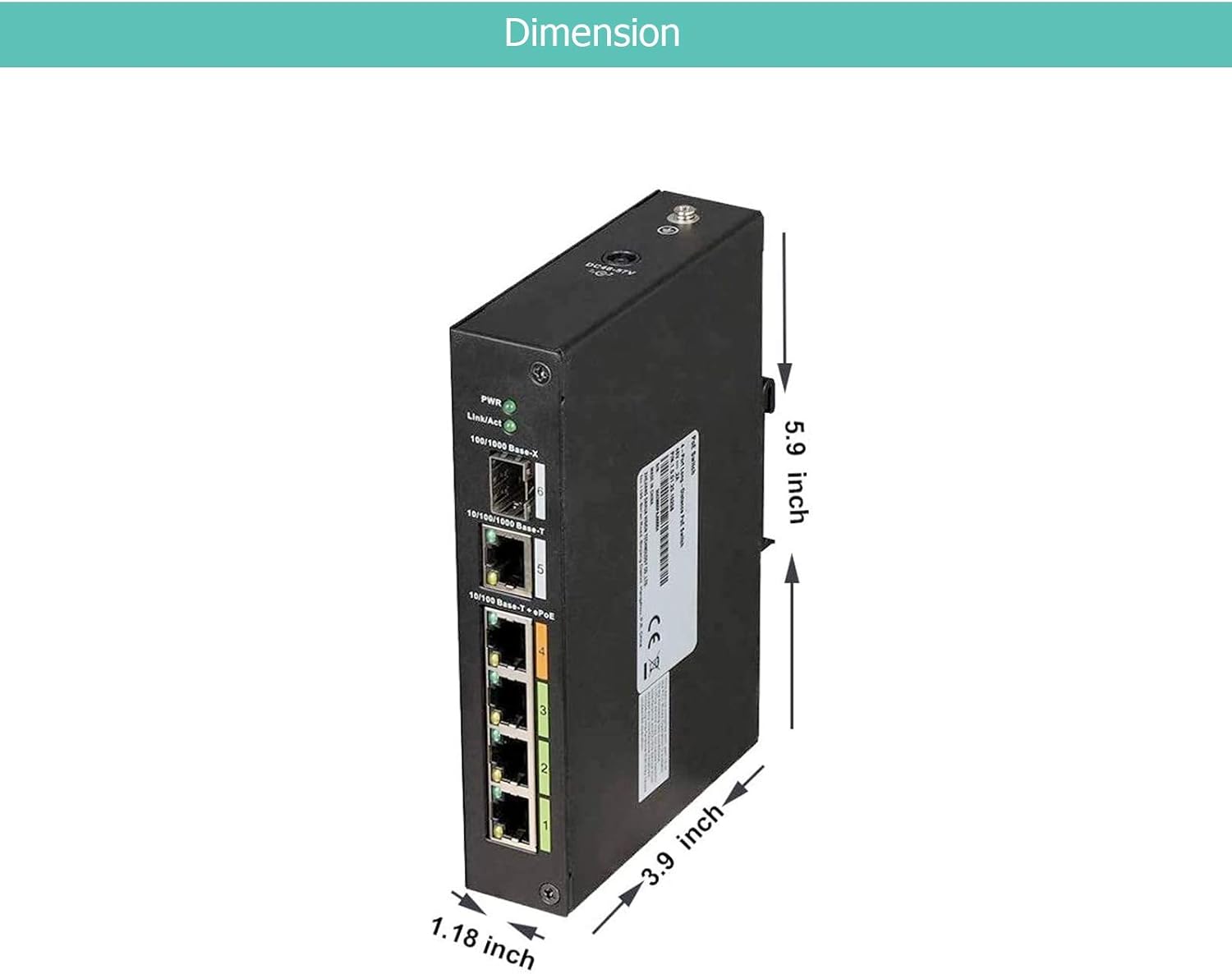 Industrial 4 Port POE & EOC Hybrid ePOE Switch with Ethernet Over Coax Technology G19720