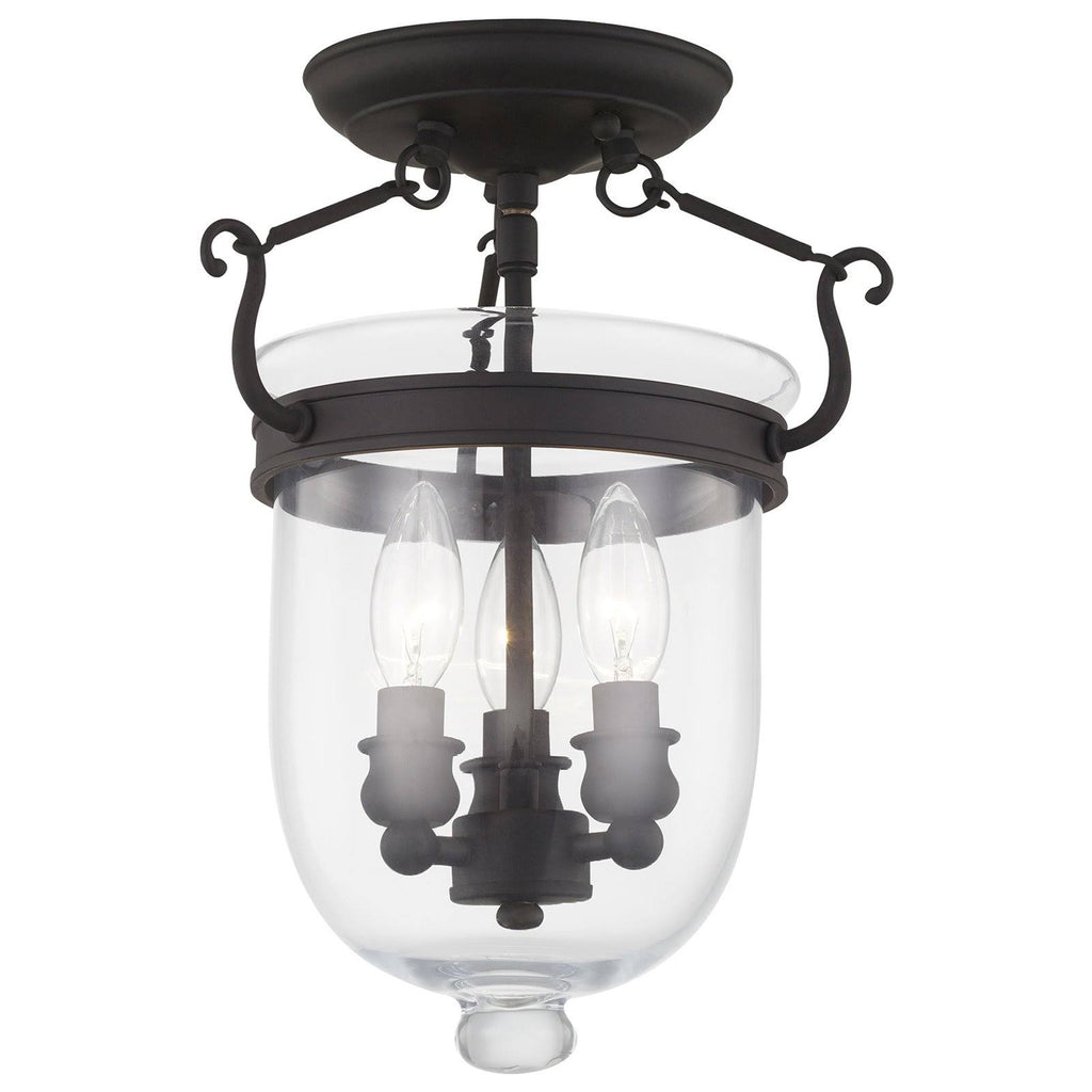 Polished Nickel 3 Light Ceiling Mount T291
