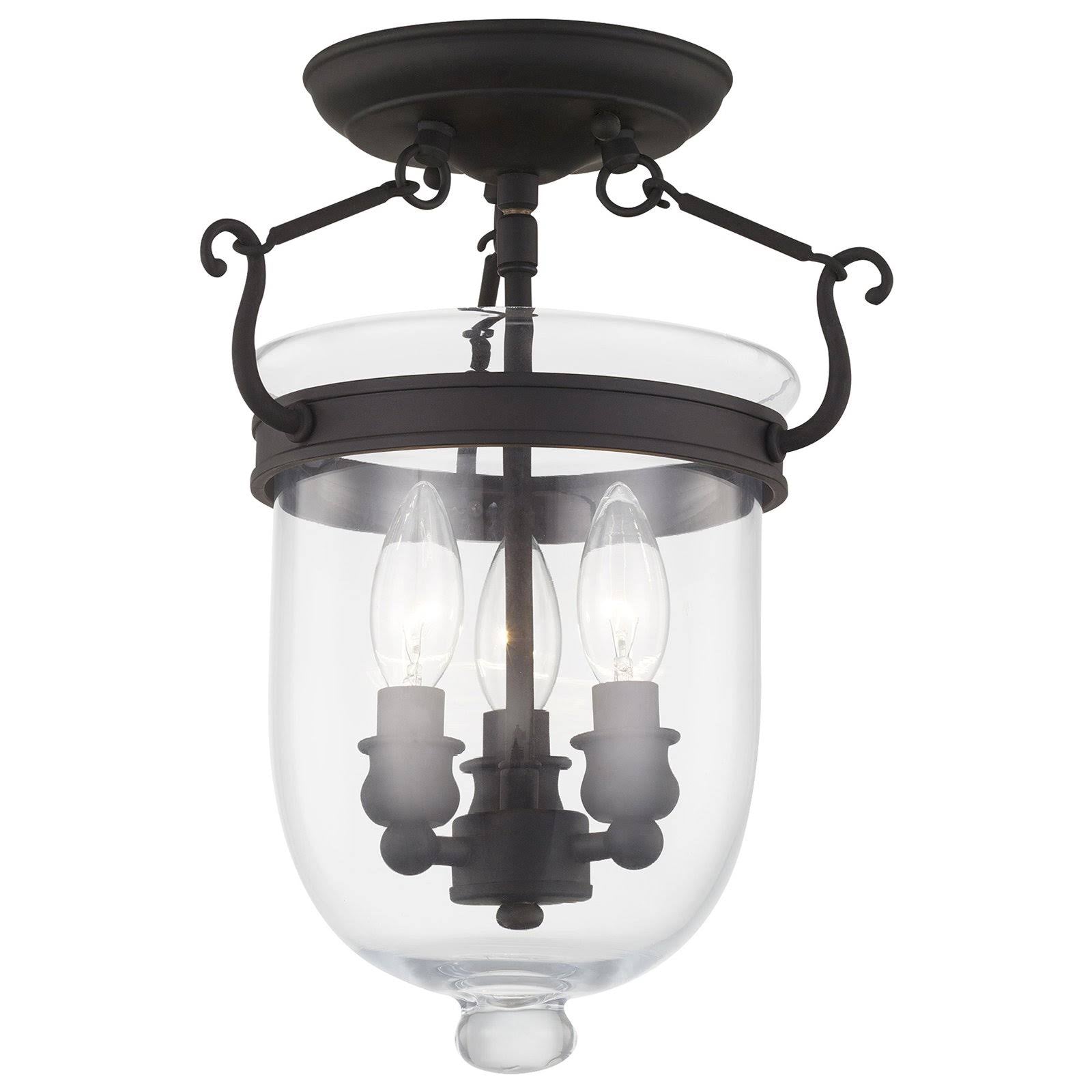 Polished Nickel 3 Light Ceiling Mount T291