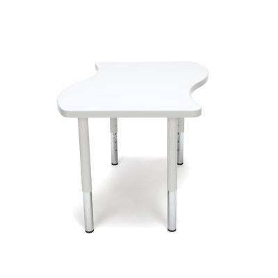 18-26 Height Adjustable White Student Table J198
