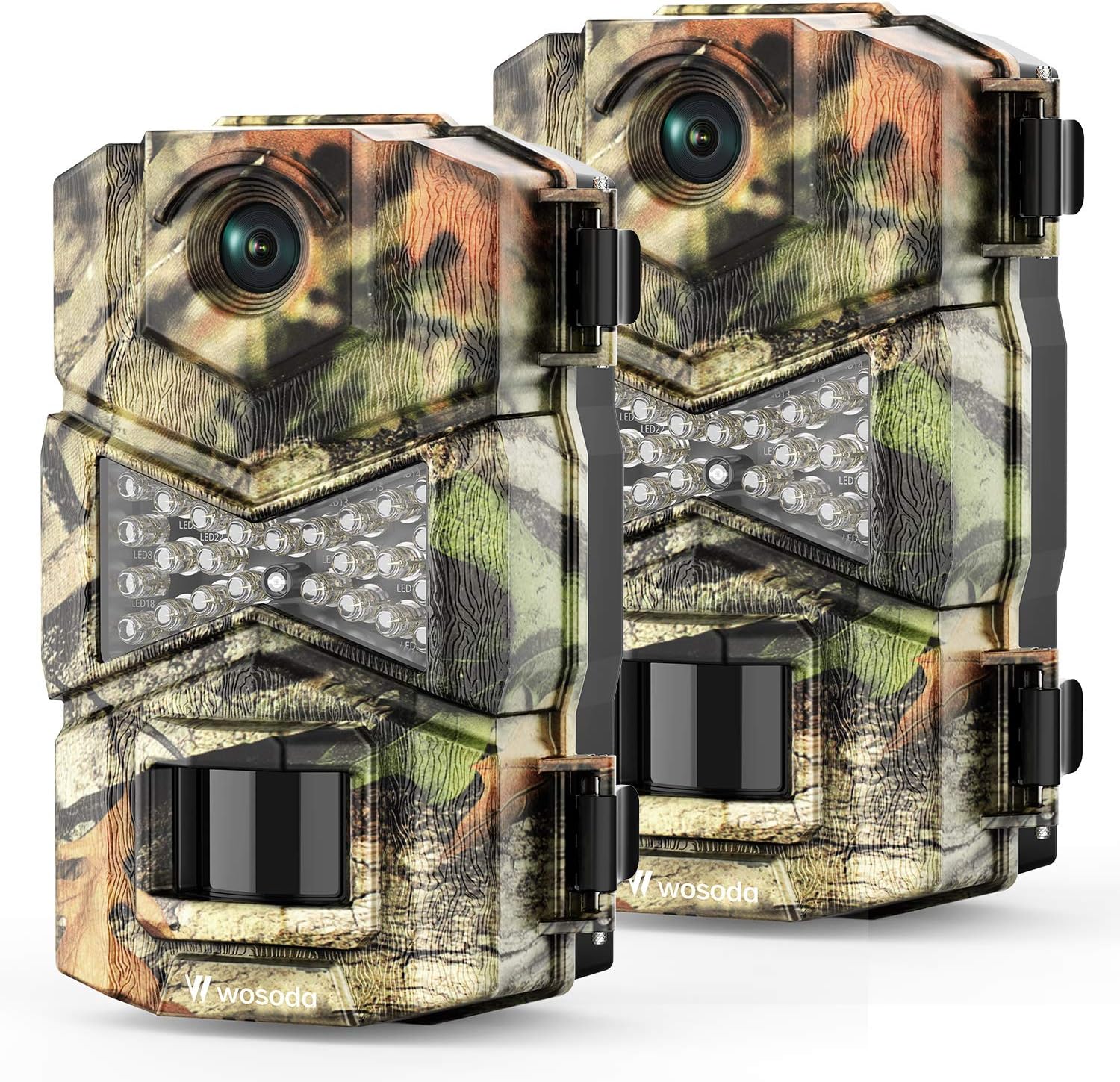 2 Pack 16MP 1080P Waterproof Trail Game Camera with Night Vision U717