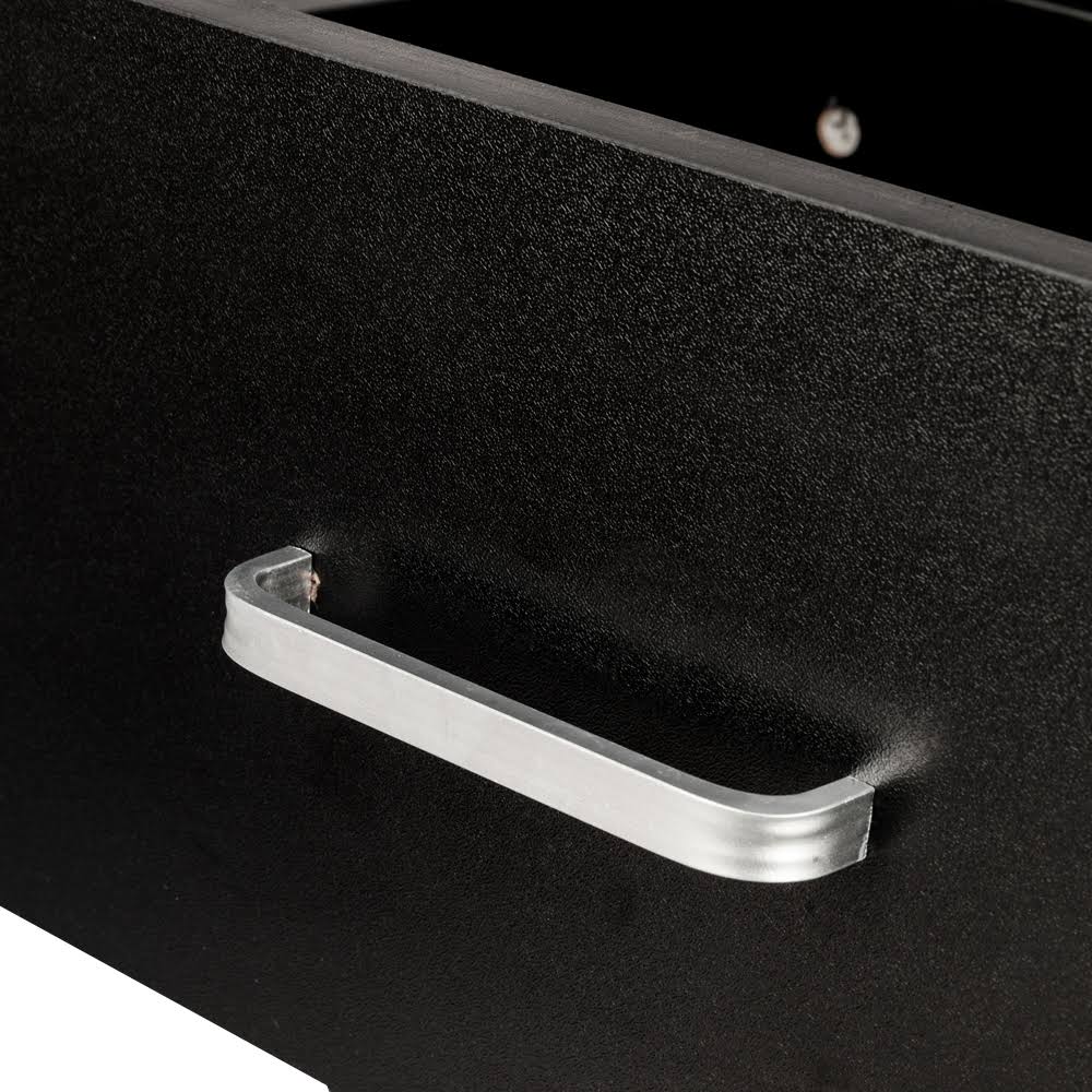 Black 3 Drawer Wood End Side Table N201213