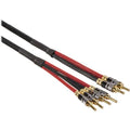 2-Banana to 4-Banana Speaker Cable, Black, 25& S27279