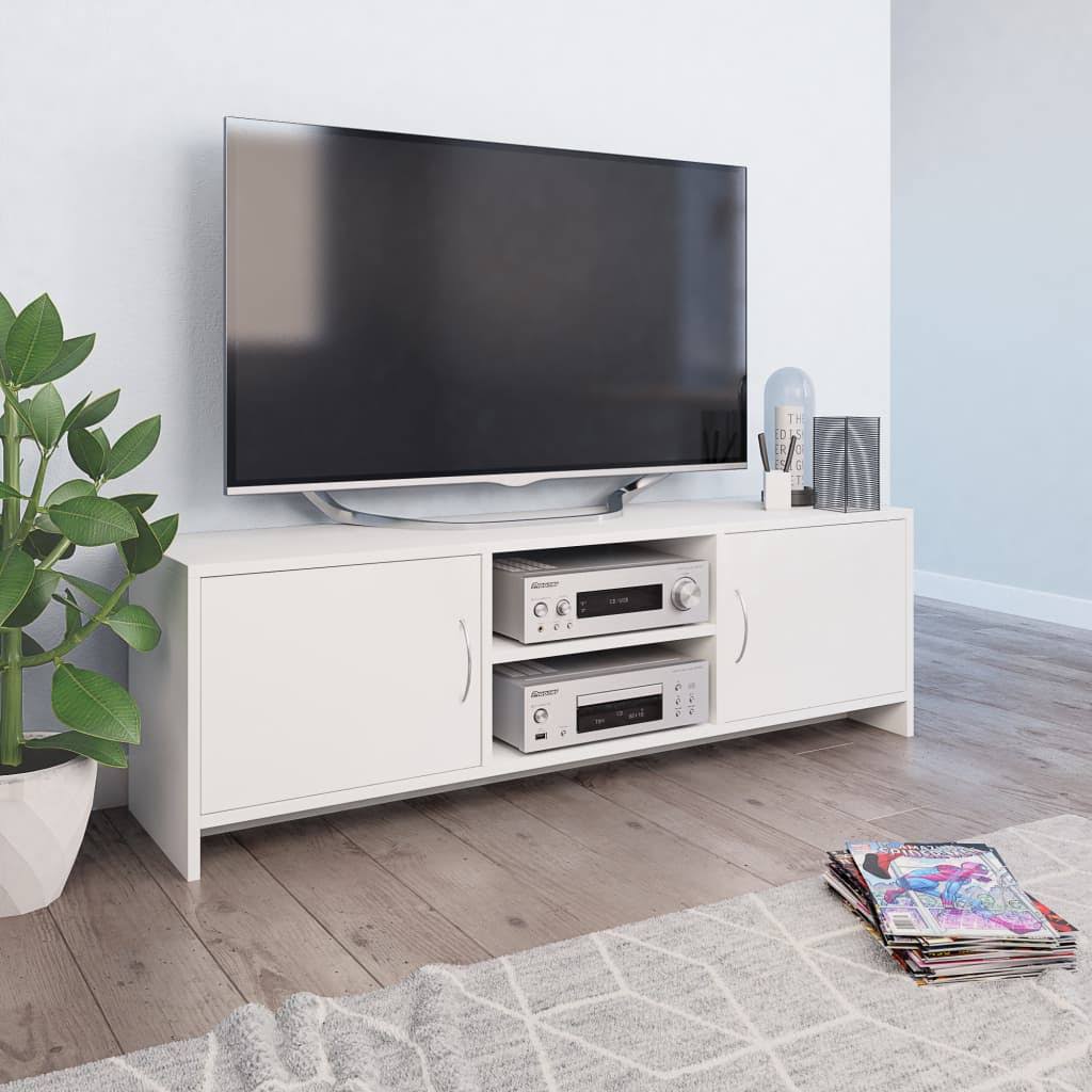 White TV Cabinet Chipboard M1794