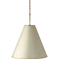 2 Light Hand-Rubbed Antique Brass Hanging Shade Ceiling Light L5563