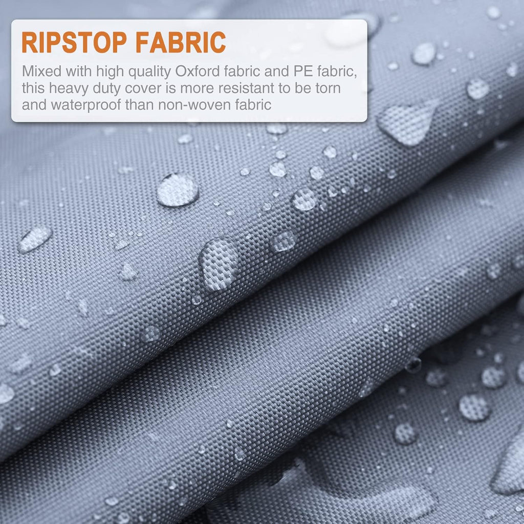Waterproof Travel Trailer RV Cover with 4 Gutter Spout Covers E305