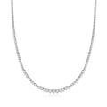 3.00 ct. t.w. Diamond Tennis Necklace in Sterling Silver N887
