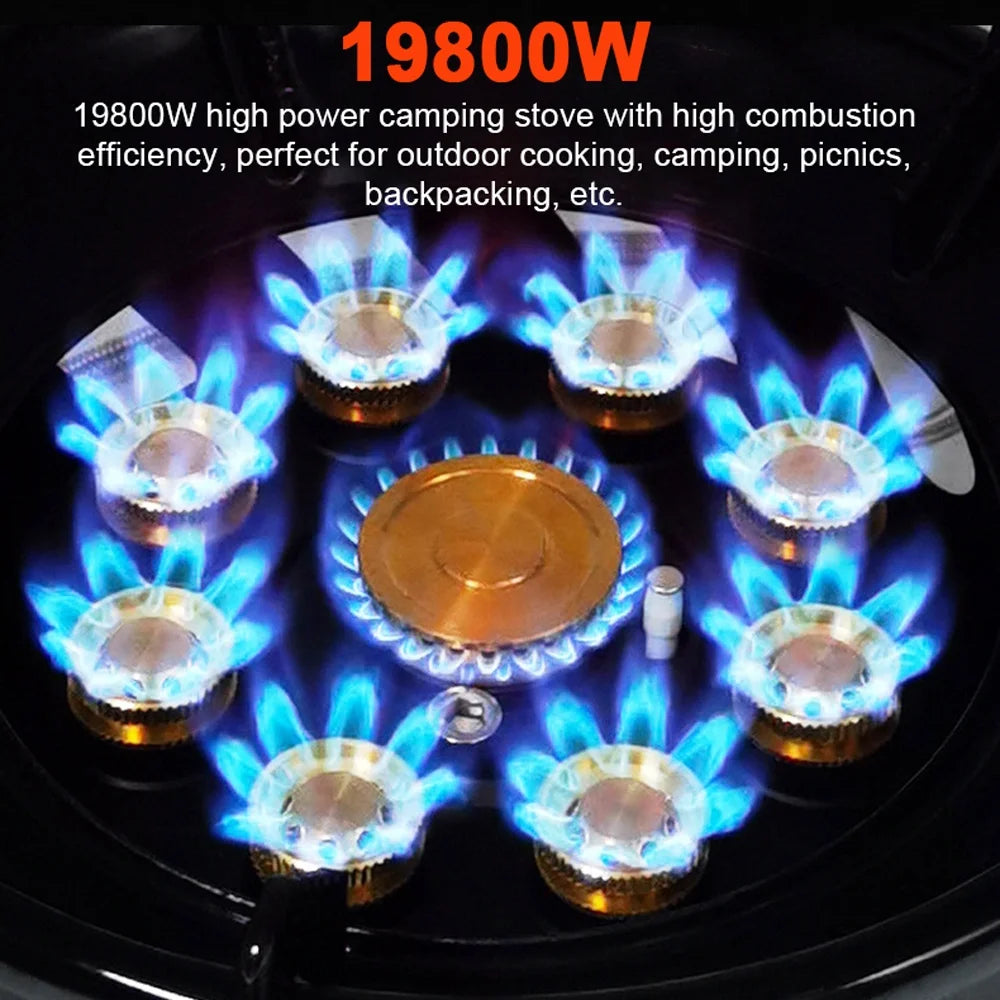 Enamel & Copper Camping Stove, 19800W High-Power Outdoor Furnace H79960
