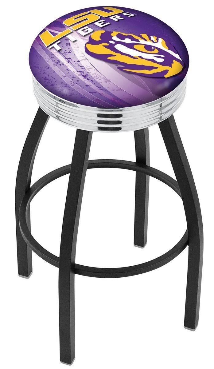 Black Wrinkle Swivel Bar Stool N1270