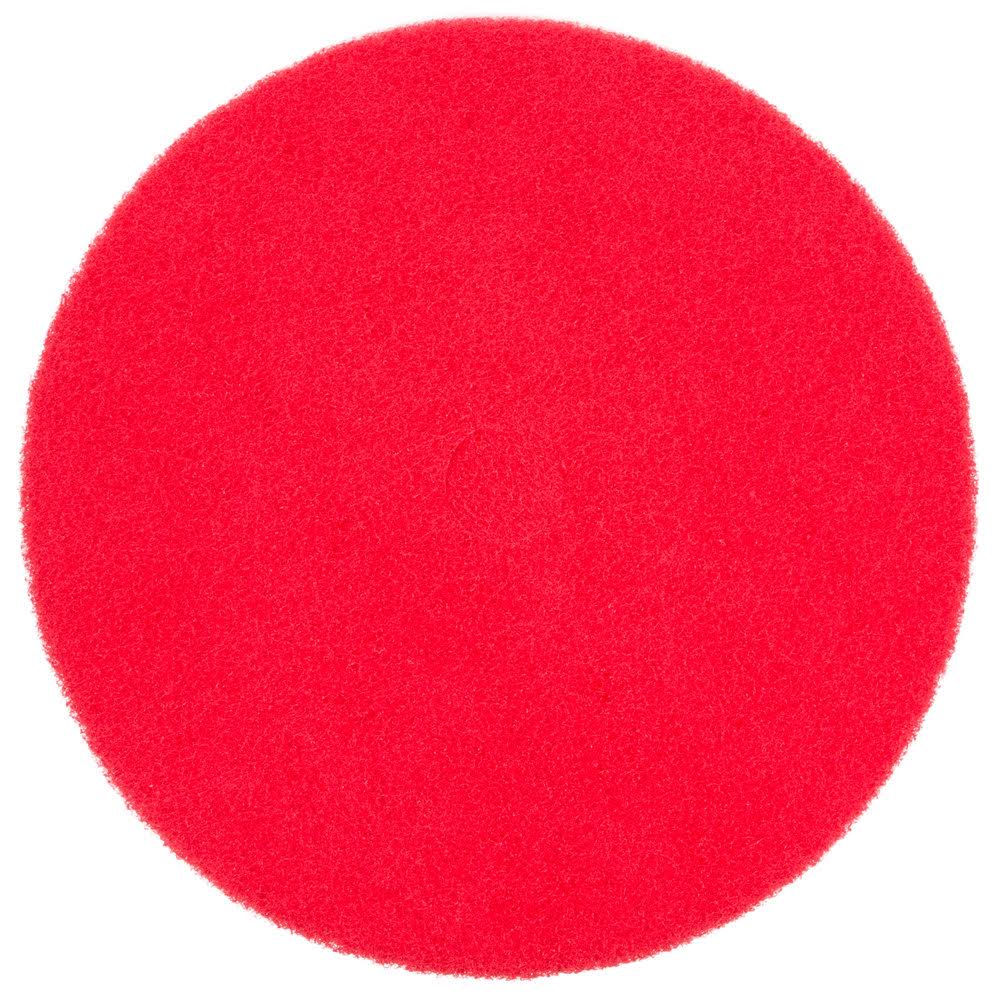 Red Buffing Floor Pad - 5/Case U363696