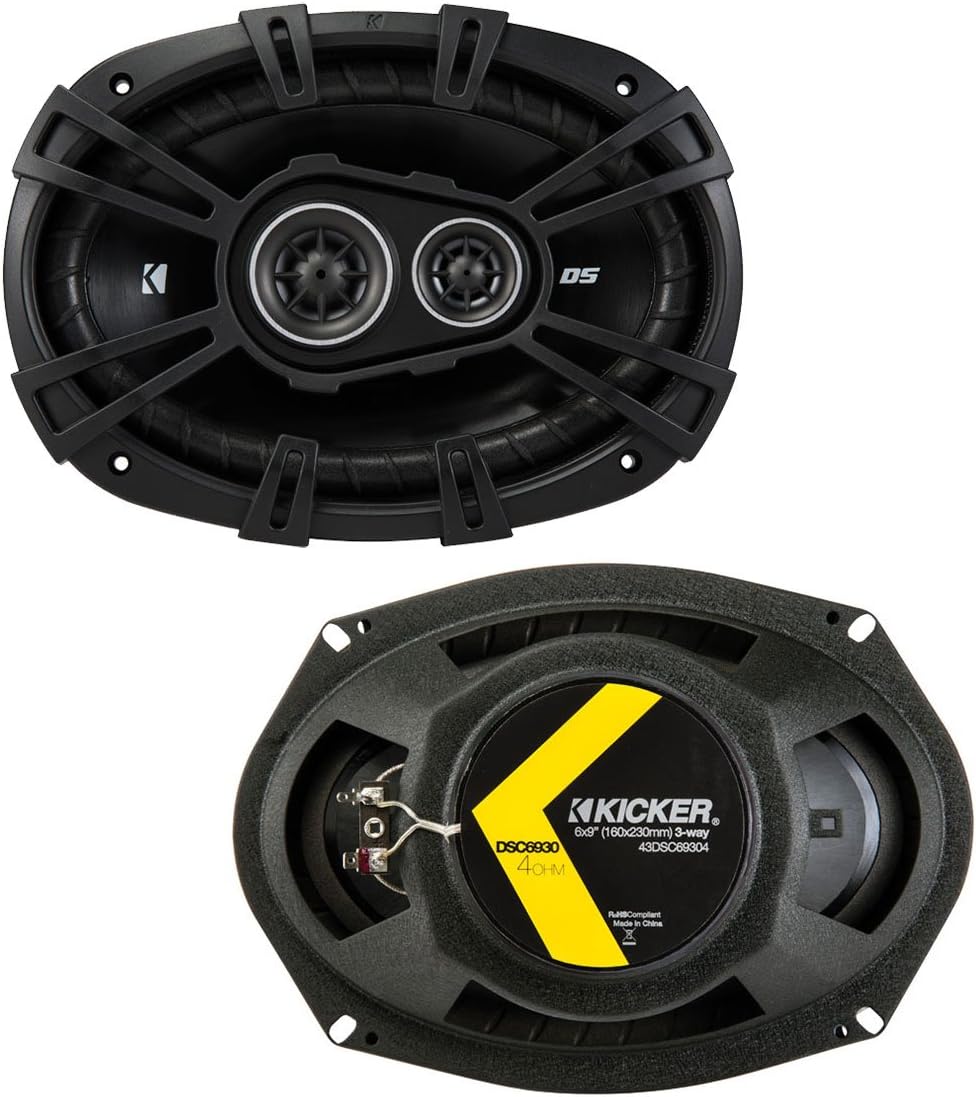 3 Way 4-Ohm Speakers with Amplifier and Replacement Harness G761