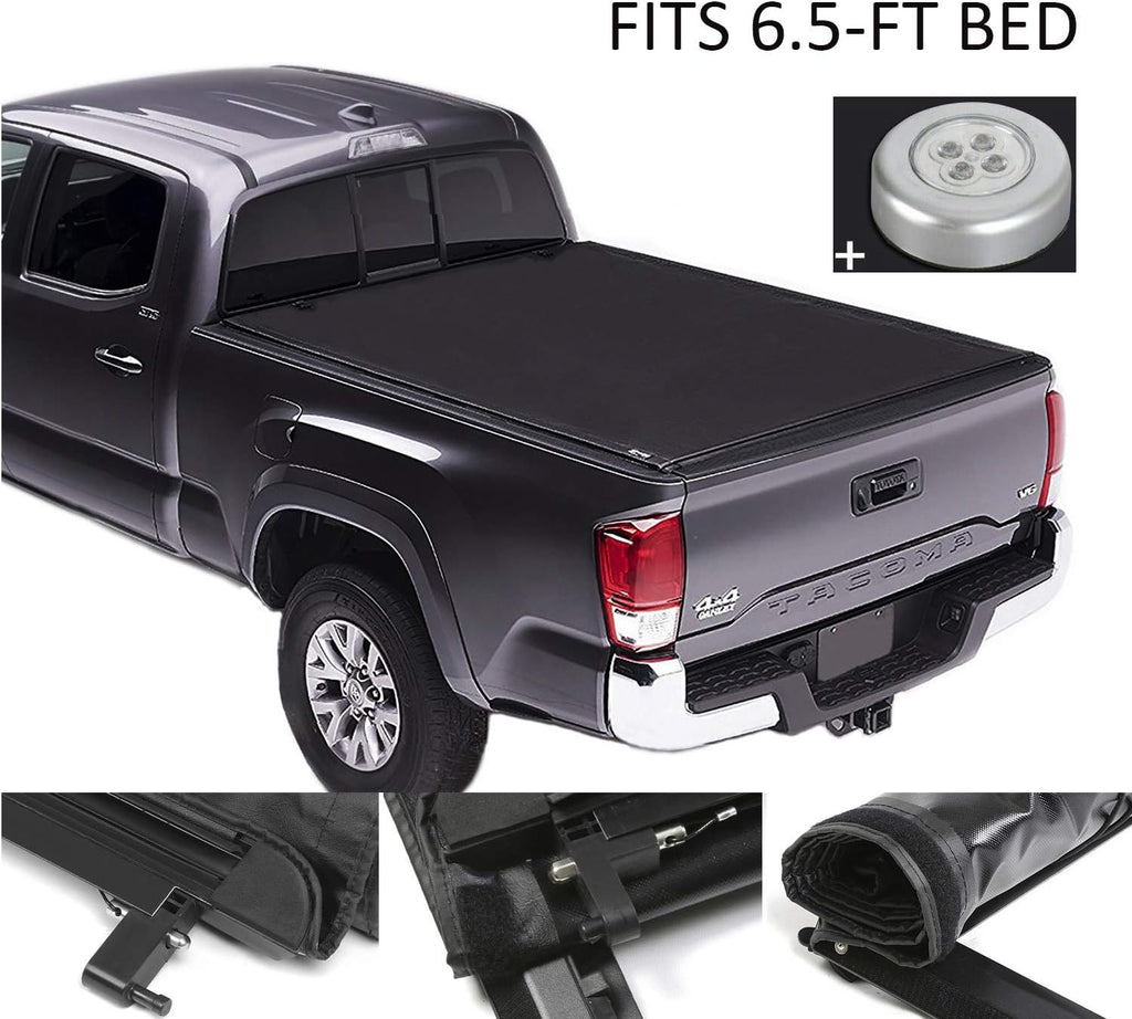Tonneau Cover with LED Lamp for 6.5FT Soft Quad-Fold Y7309
