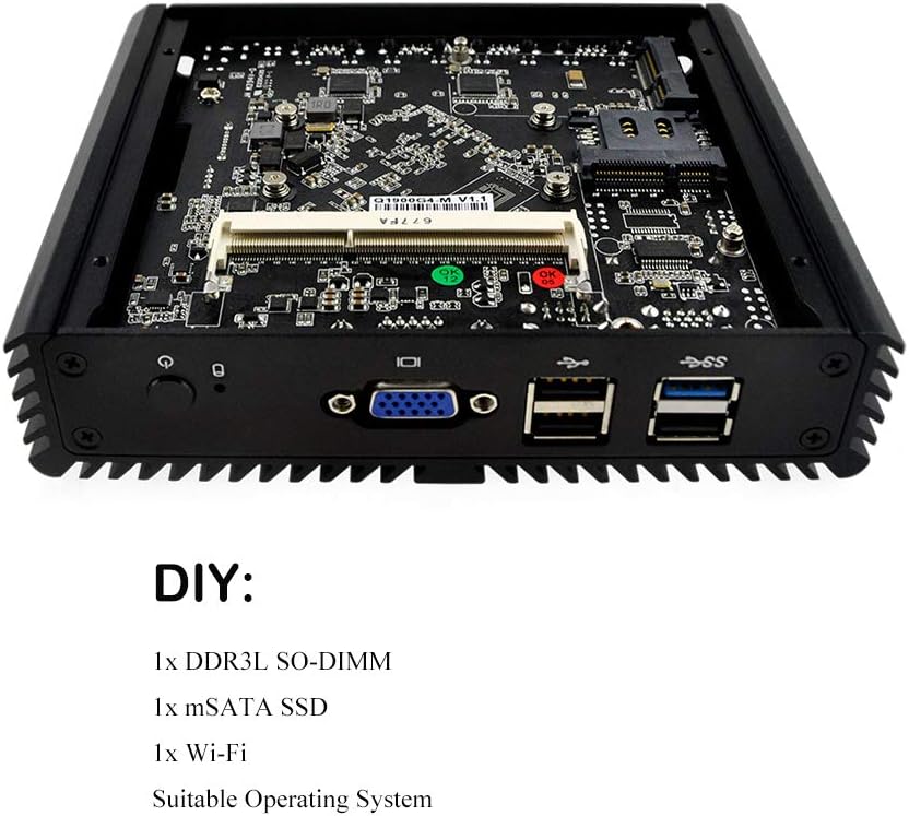 Mini PC with 4 LAN Ports, 8GB RAM 128GB SSD W9583
