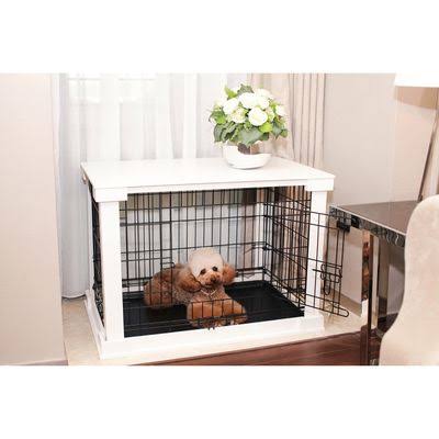 Grey Small Pet Crate End Table R9700