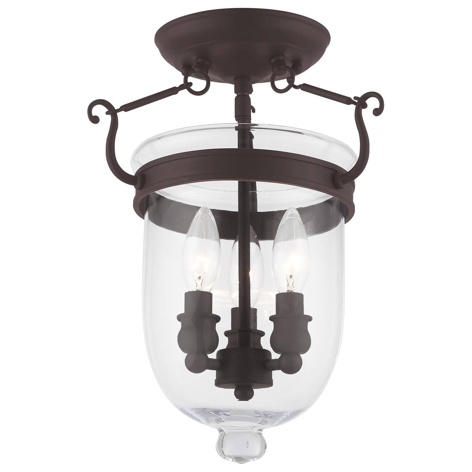 Polished Nickel 3 Light Ceiling Mount T291