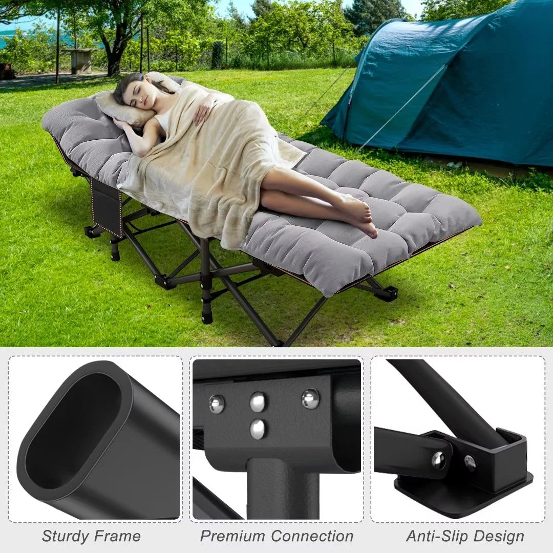 Oversized Folding Camping Cot with Carry Bag K56279