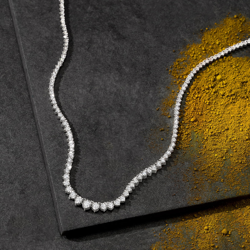 3.00 ct. t.w. Diamond Tennis Necklace in Sterling Silver N887