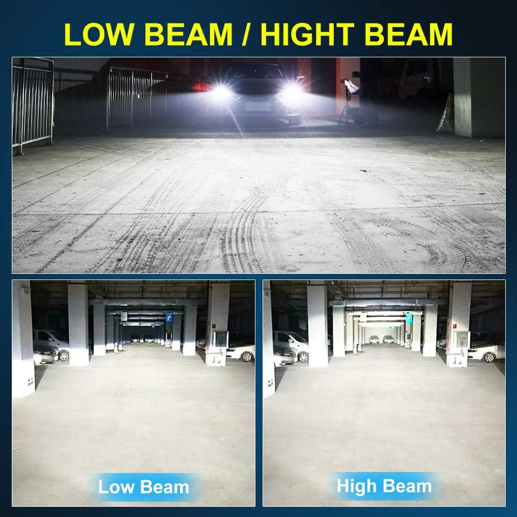 H7 LED Headlight Bulbs 6000K White 20000LM Pack of 2 V741356
