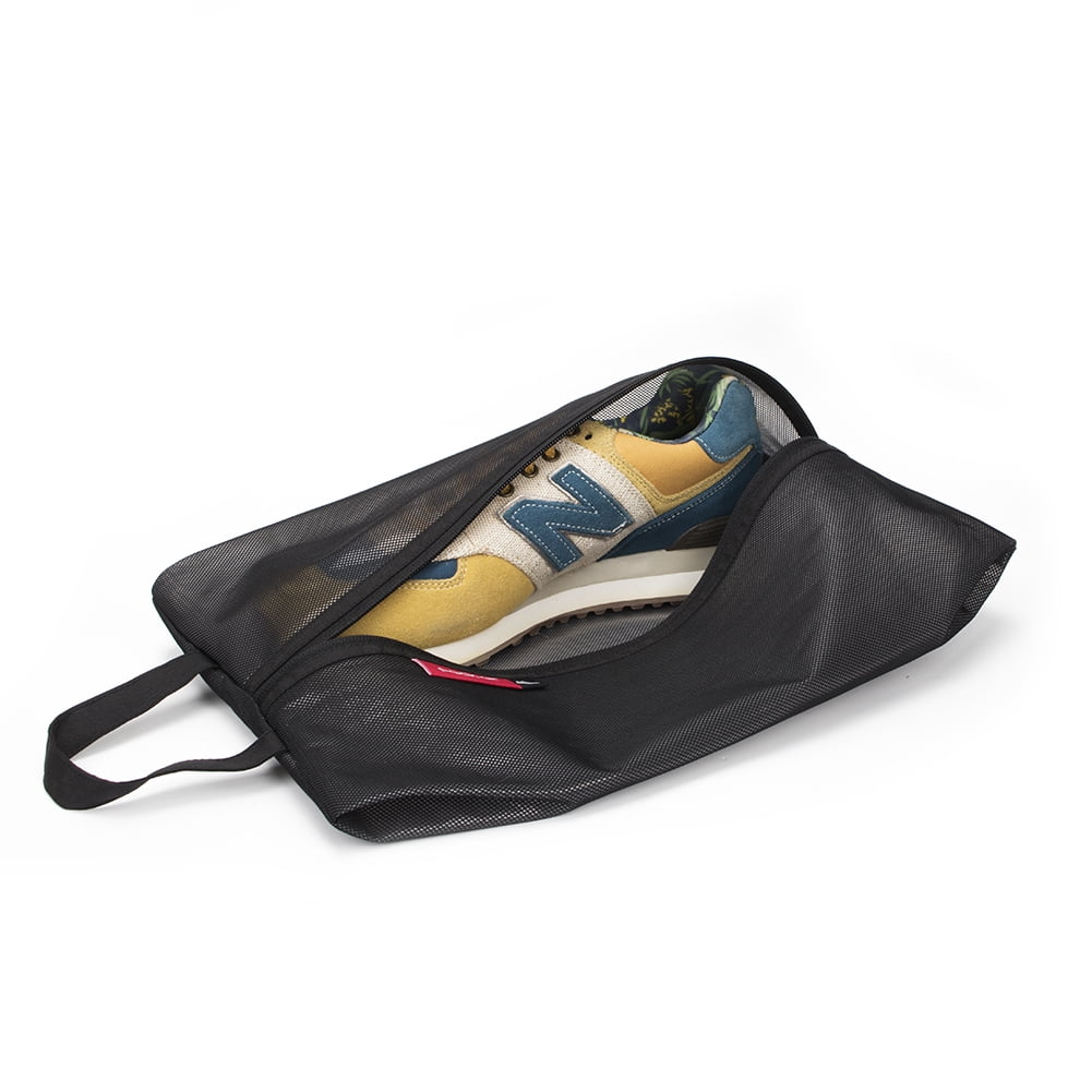 Water Resistant Shoe Bags with Zipper 2 Pack Black L753731
