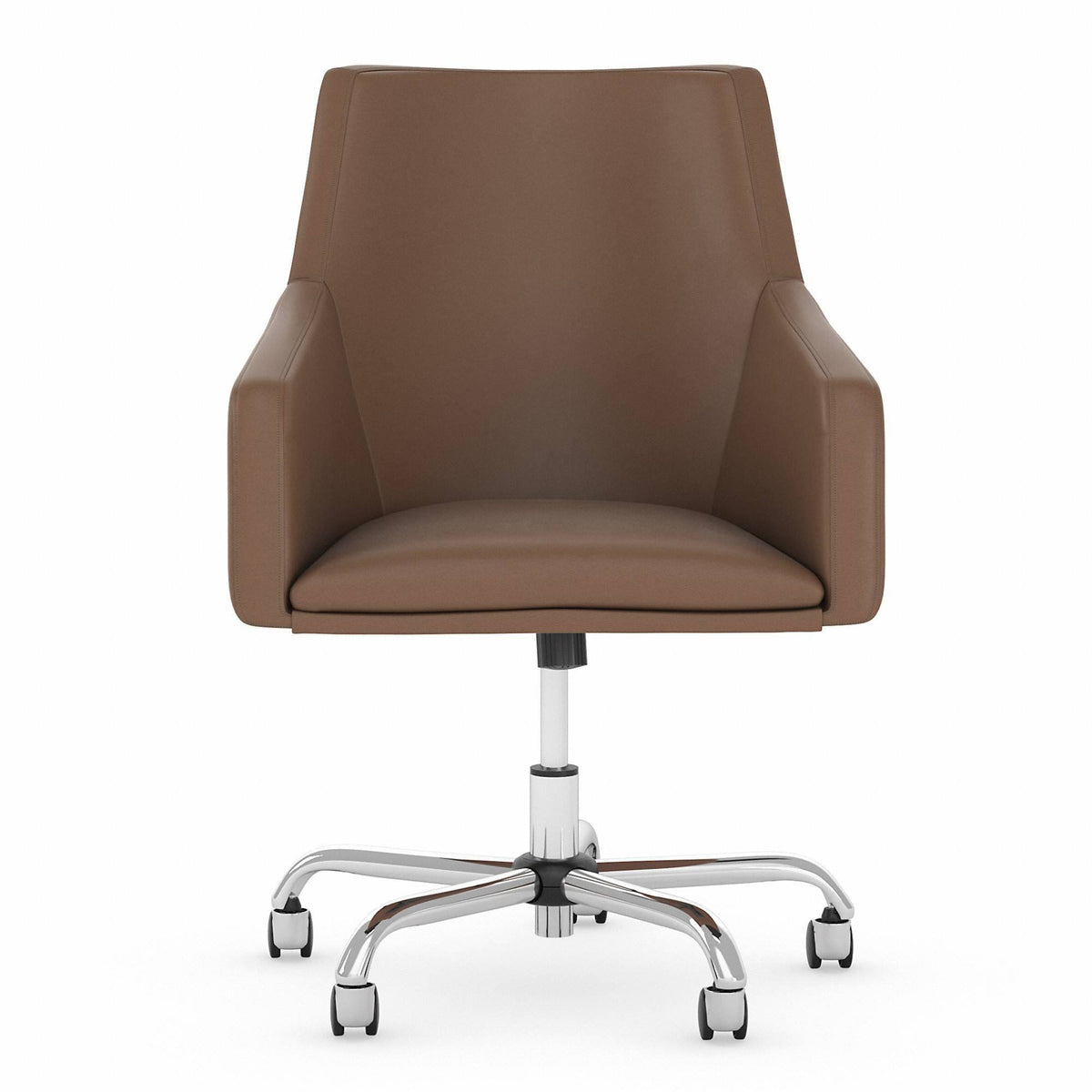 Tan Leather Box Chair L169