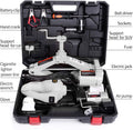 3 Ton 12v Scissor Lift Jack Set with Impact Wrench and Tire Inflator Pump J389537