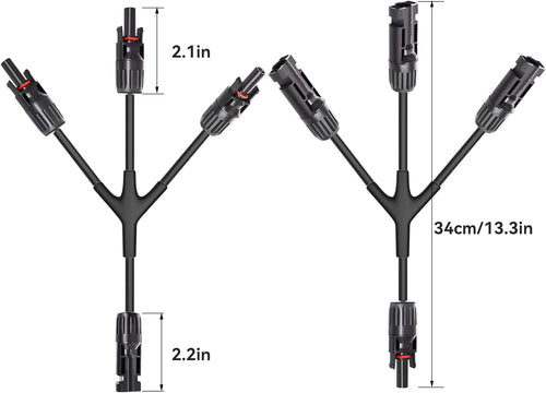 1 Pair 1 to 3 Solar Connector Splitter H810