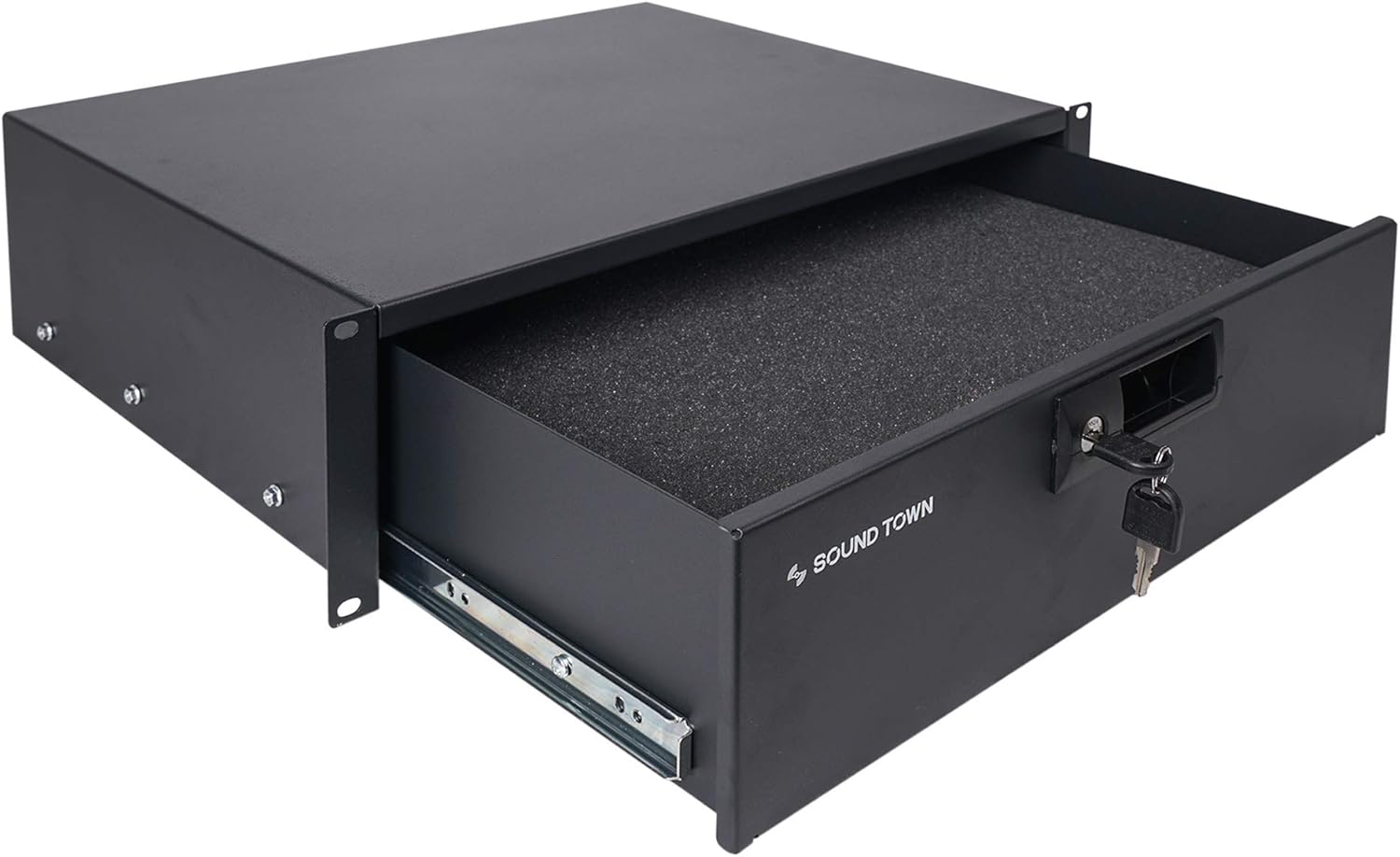19-inch 3U Locking Rack Drawer with Protection Foam O1497