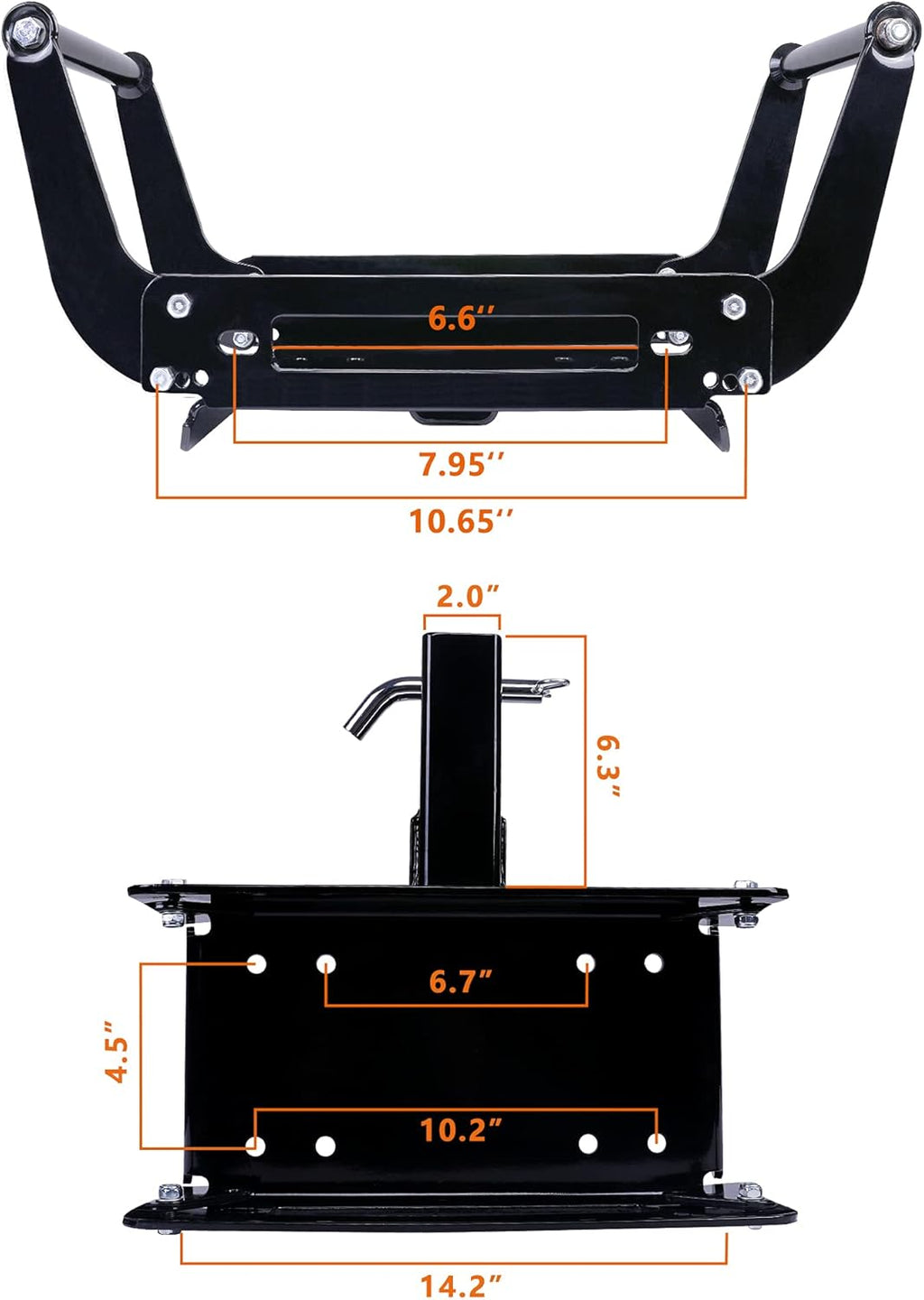 Cradle Winch Mounting Plate Pack of 2 B3209