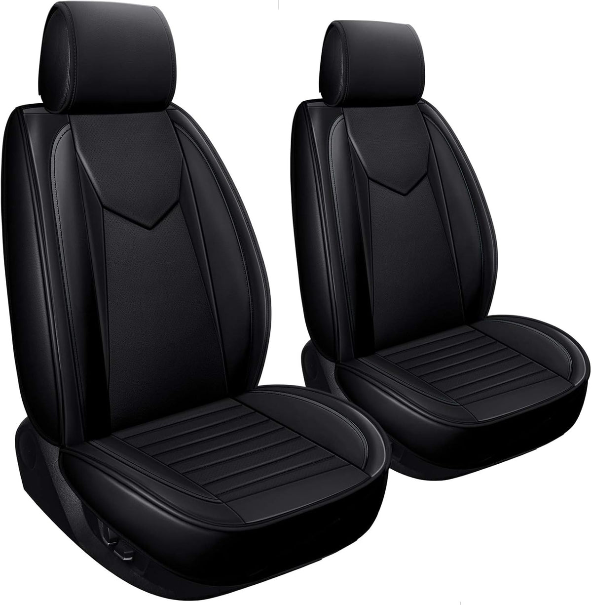 Black SUV Seat Covers with Faux Leather S62967