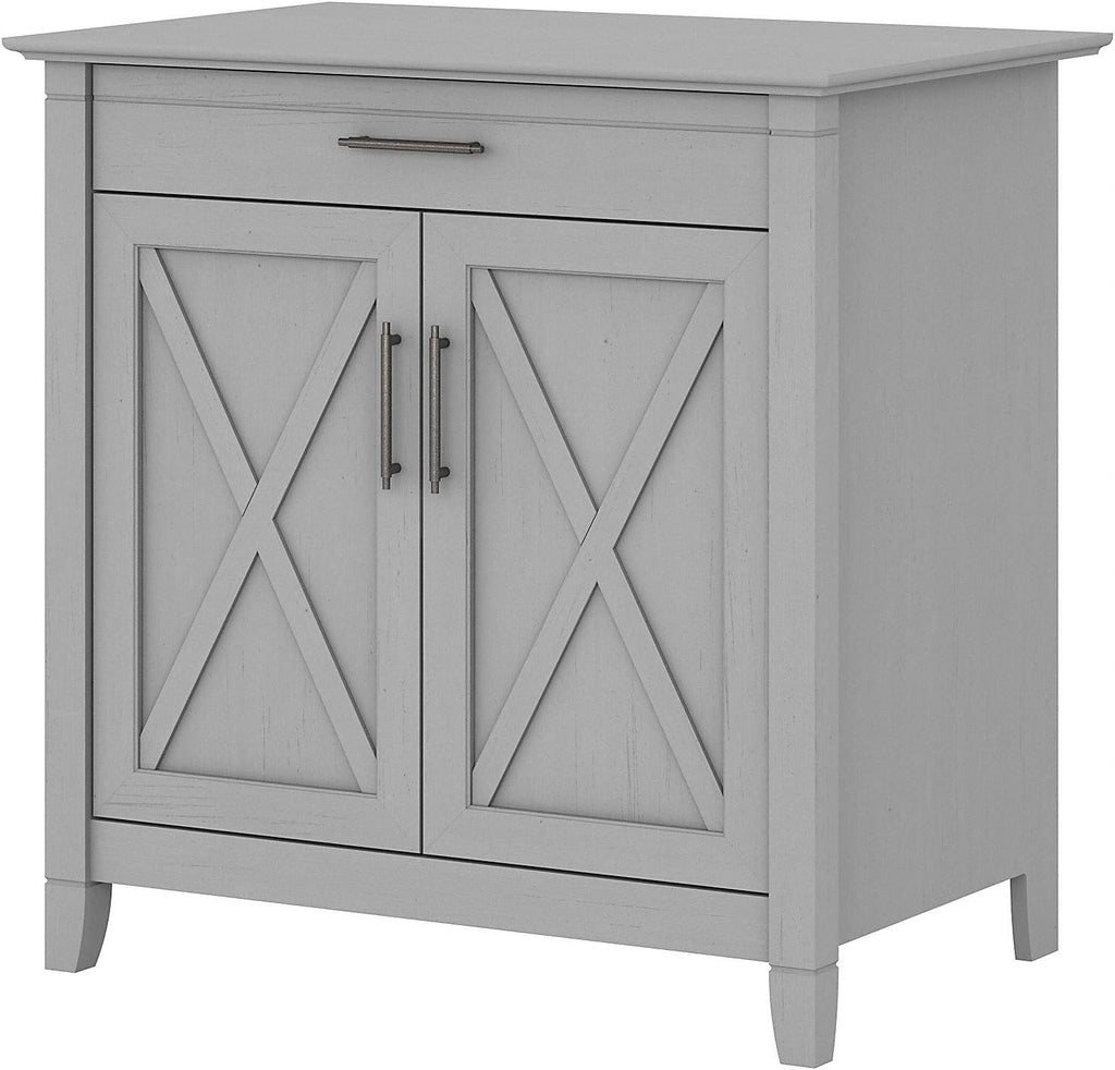 Secretary Desk with Keyboard Tray and Storage Cabinet Y25186