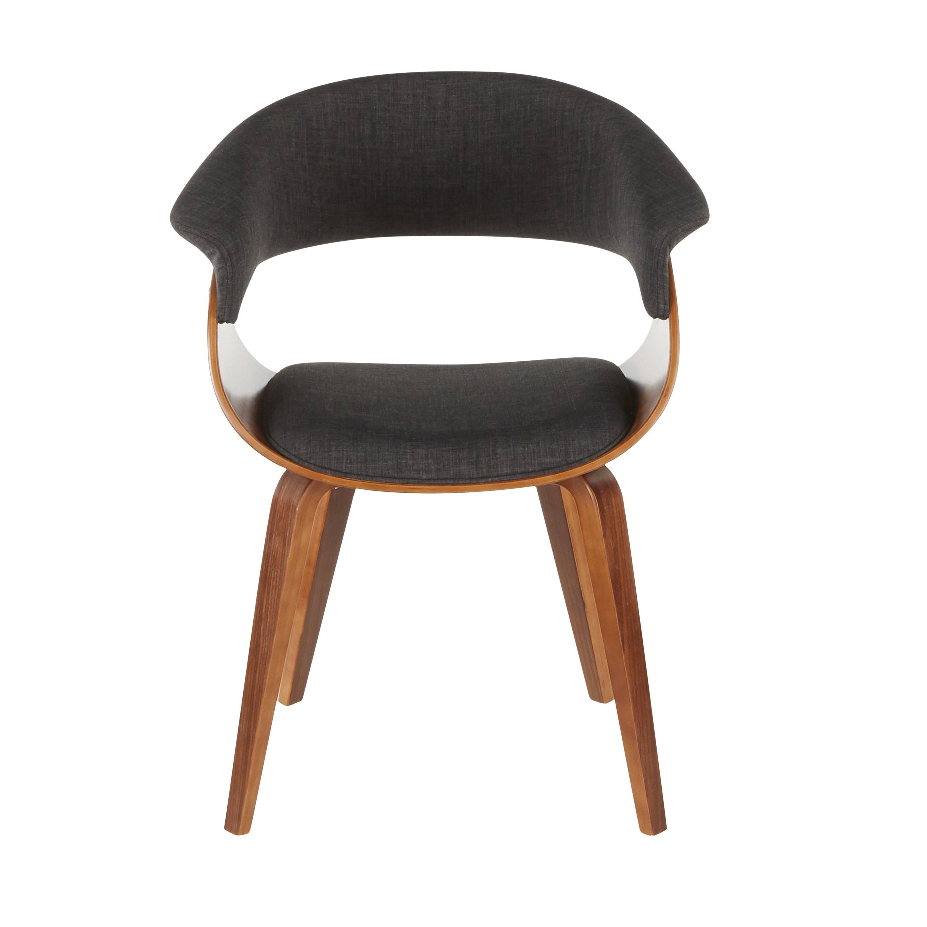 Cream Fabric Zebra Wood Dining Accent Chair S3099