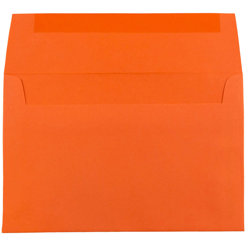 A7 Invitation Envelopes, 5.25 x 7.25, Brite Hue Orange Recycled, 1000/Carton U41213