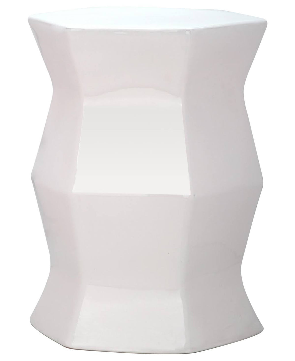 Orange Hexagon Garden Stool V84440